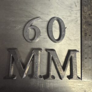 60mm numbers, letters, etc