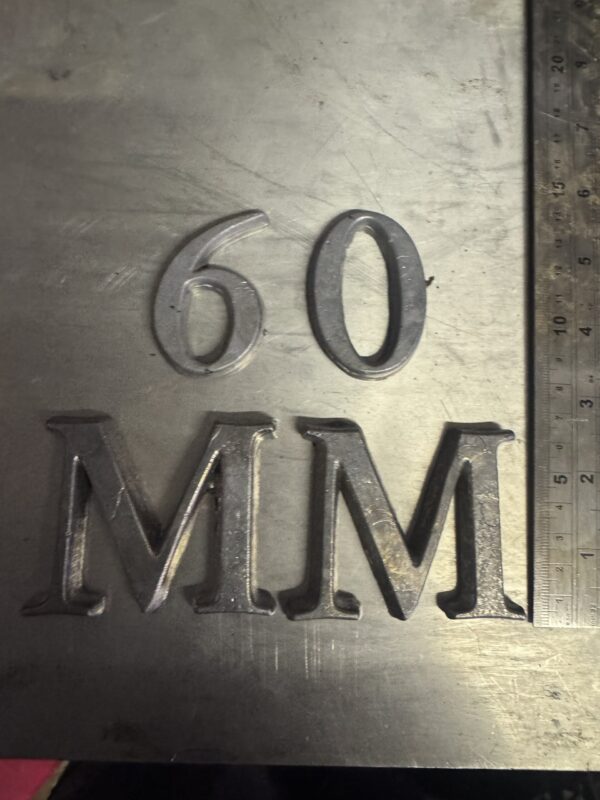 60mm numbers, letters, etc
